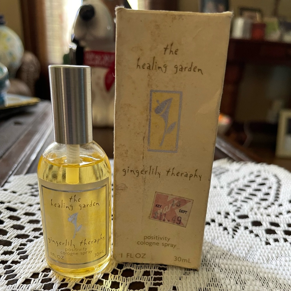 The Healing Garden Ginger Lily Therapy cologne spray 1 Oz new vintage old stock.